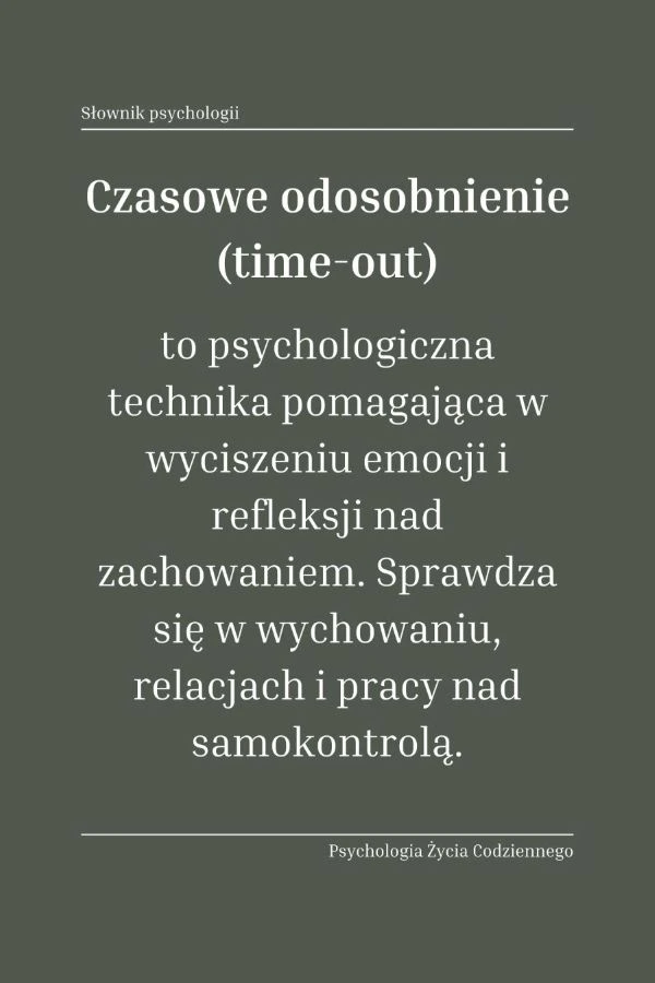 Czasowe odosobnienie (time-out) 1 Czym jest czasowe odosobnienie (time-out)
Dlaczego czasowe odosobnienie jest skuteczne