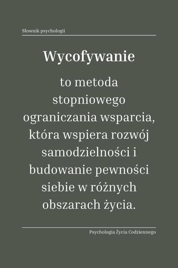 Wycofywanie (fading) 1 Co to jest wycofywanie
fading
Dlaczego wycofywanie jest ważne