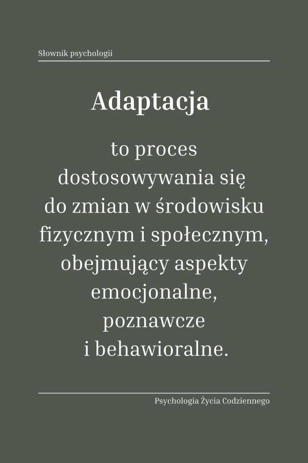 Jakie są rodzaje adaptacji
