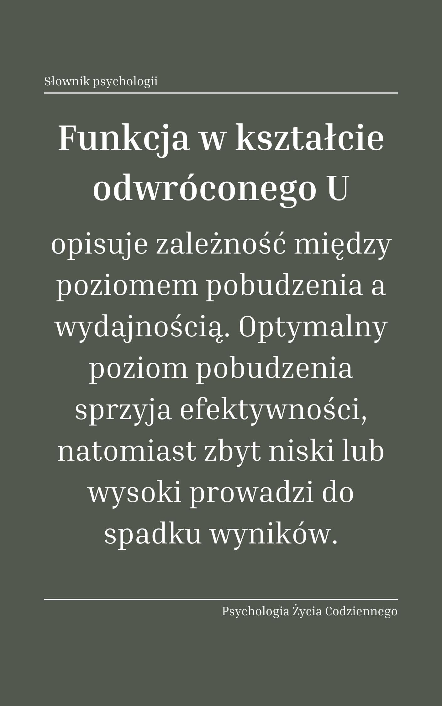 Funkcja w kształcie odwróconego U (inverted U-shaped function)