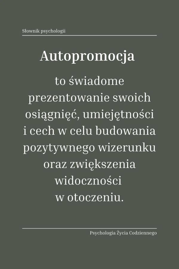 Co to jest autopromocja