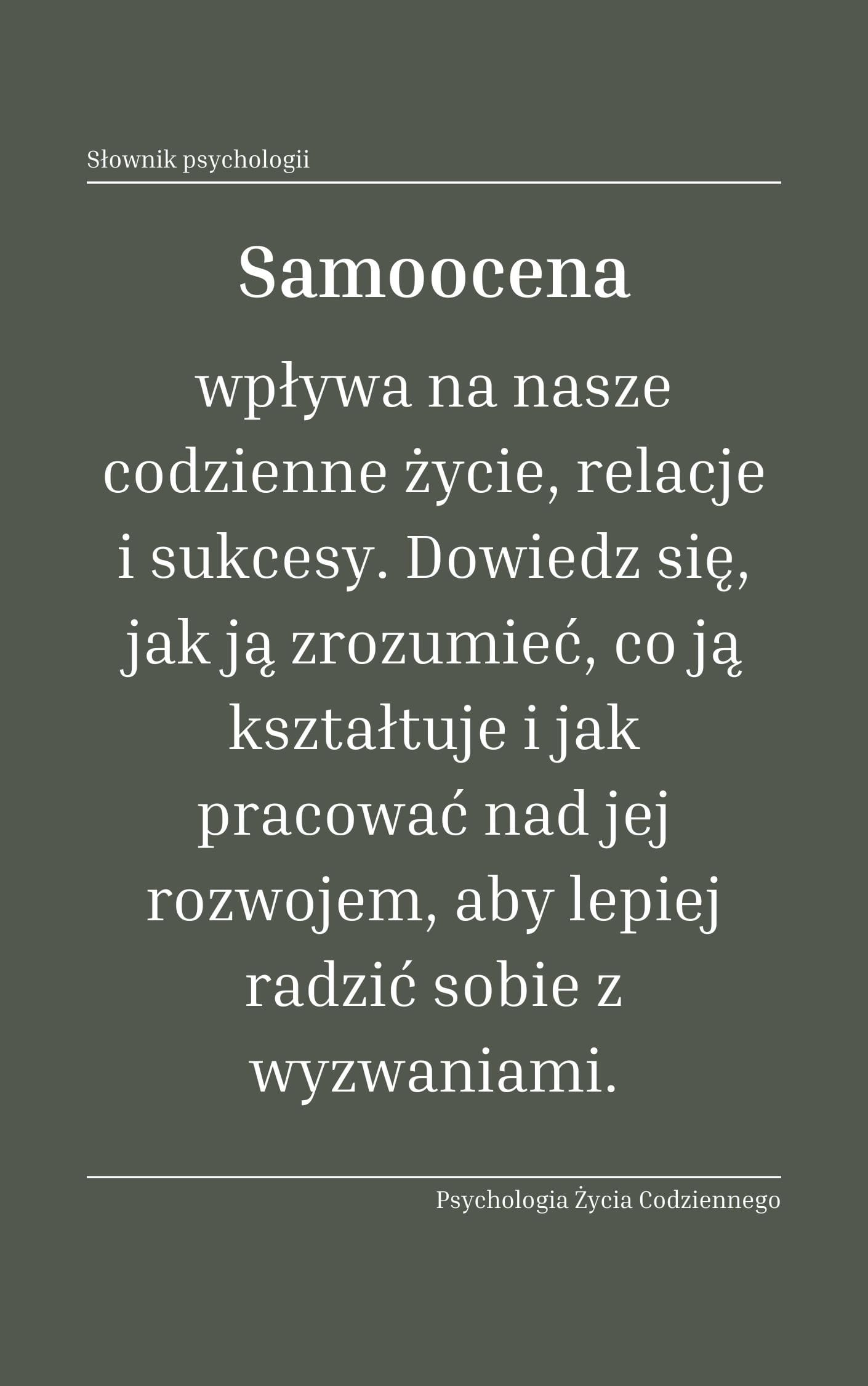 Czym jest samoocena i dlaczego ma tak wielkie znaczenie