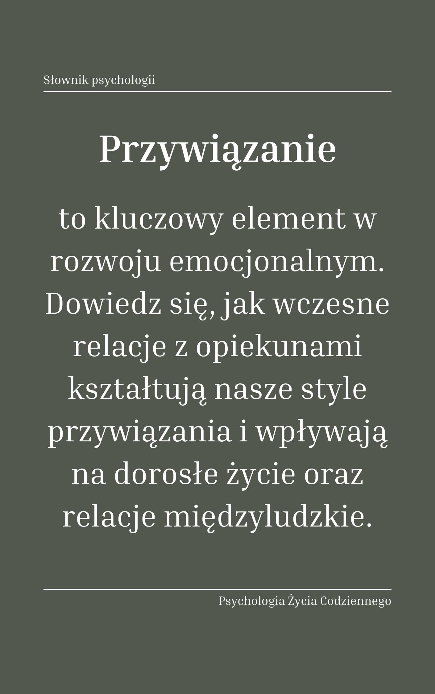Przywiązanie (attachment)