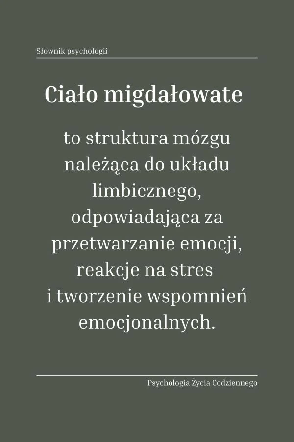 Czym jest ciało migdałowate