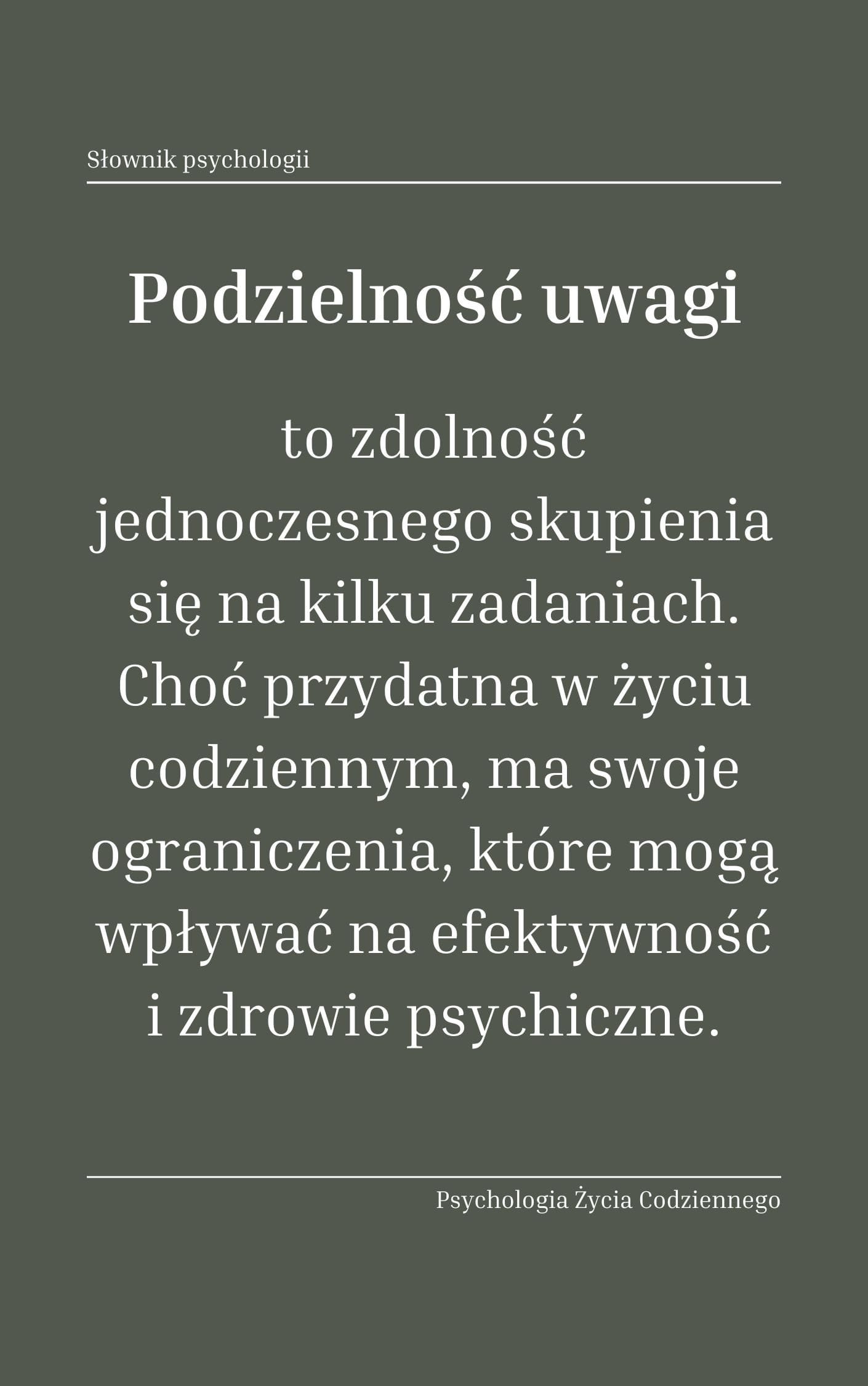 Podzielność uwagi