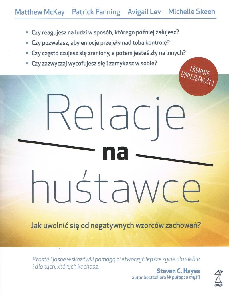 Okładka ksiażki: Relacje na huśtawce. Jak uwolnić się od negatywnych wzorców zachowań - Matthew McKay, Patrick Fanning, Avigail Lev, Michelle Skeen
