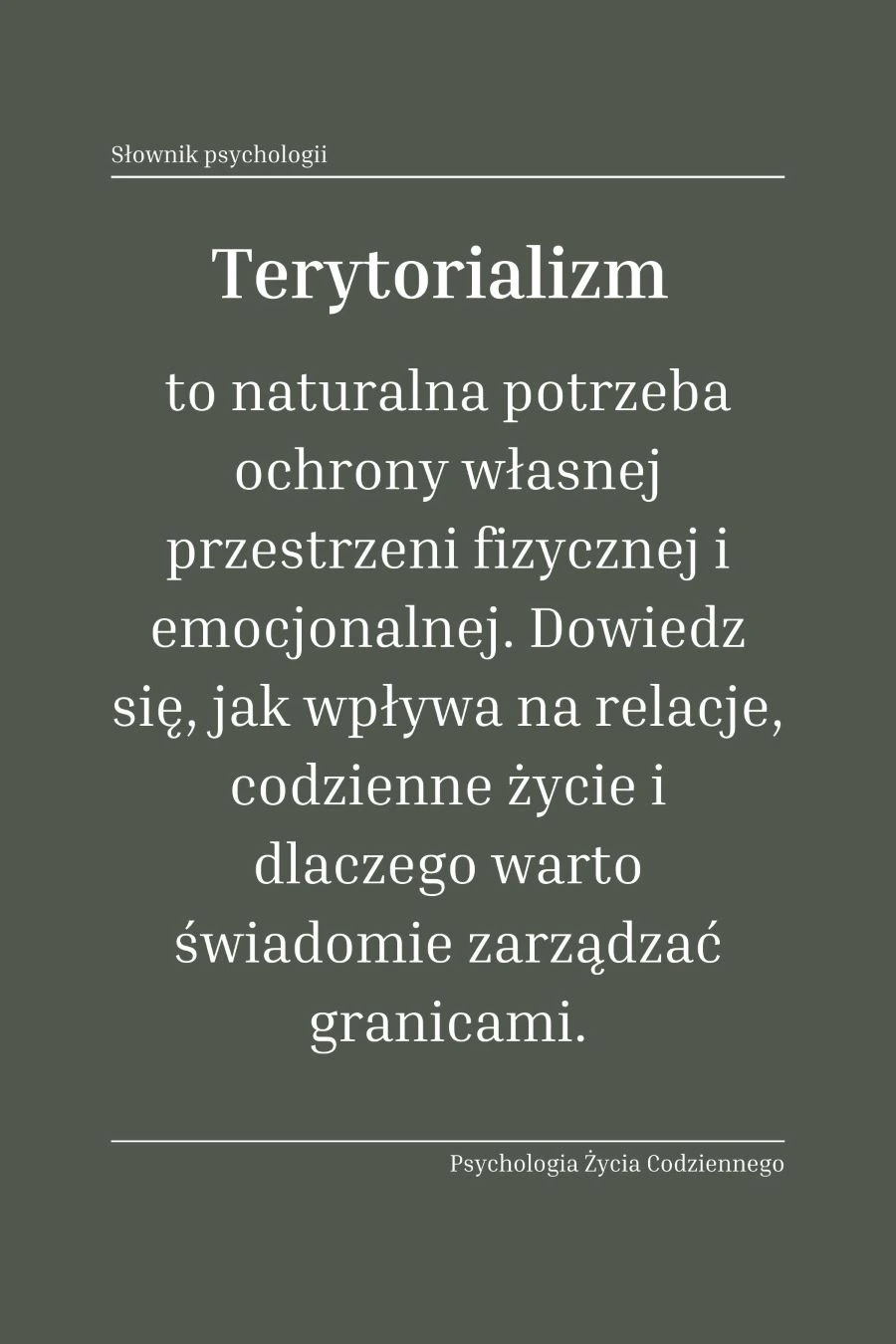 Czym jest terytorializm