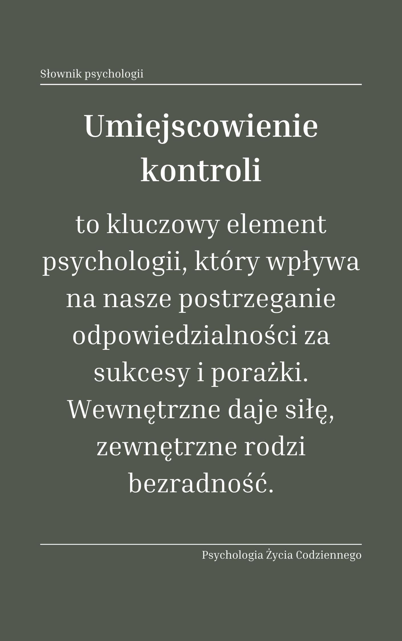 umiejscowienie kontroli