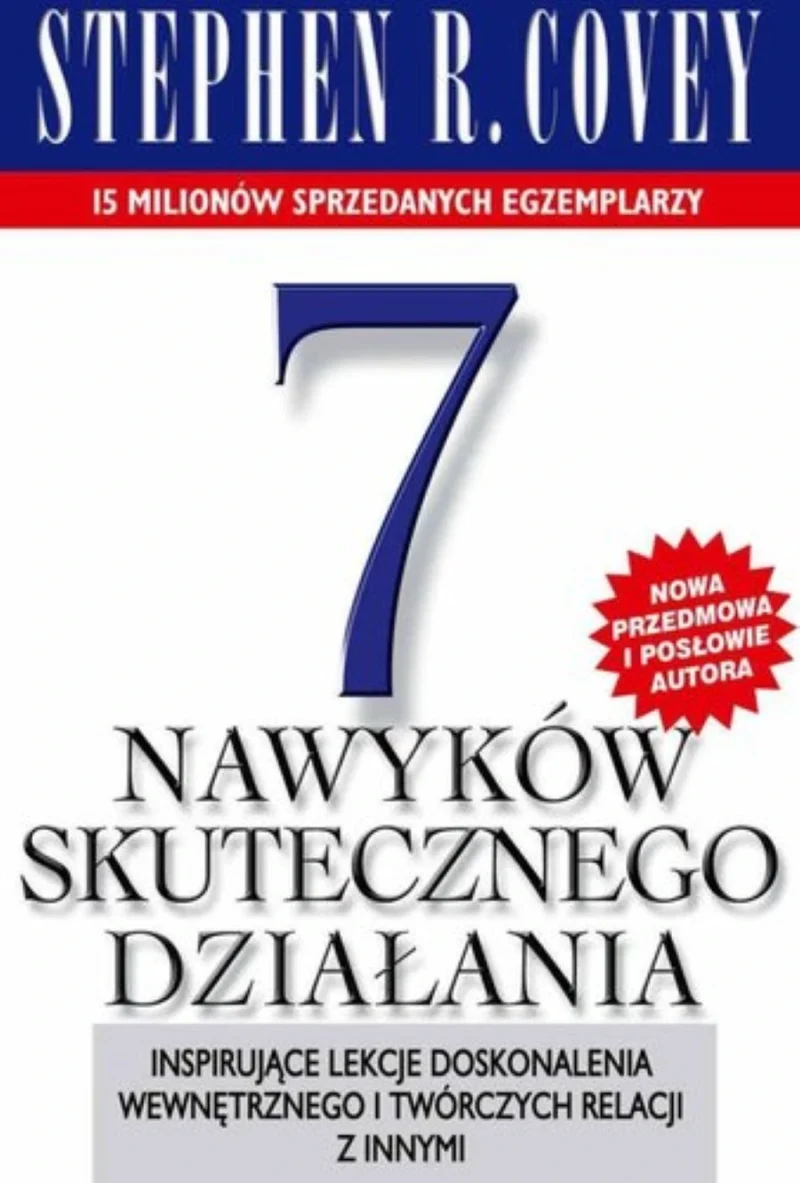 Okładka książki: Stephen R. Covey: 7 nawyków skutecznego działania
