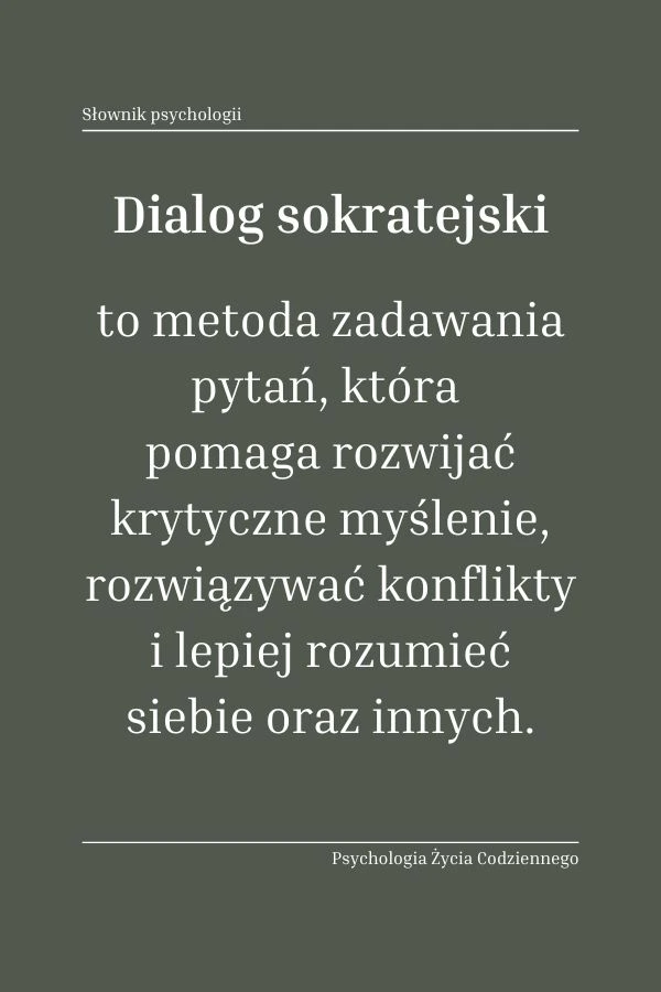 Dialog sokratejski 1 Czym jest dialog sokratejski
Jakie są korzyści z zastosowania dialogu sokratejskiego w codziennym życiu