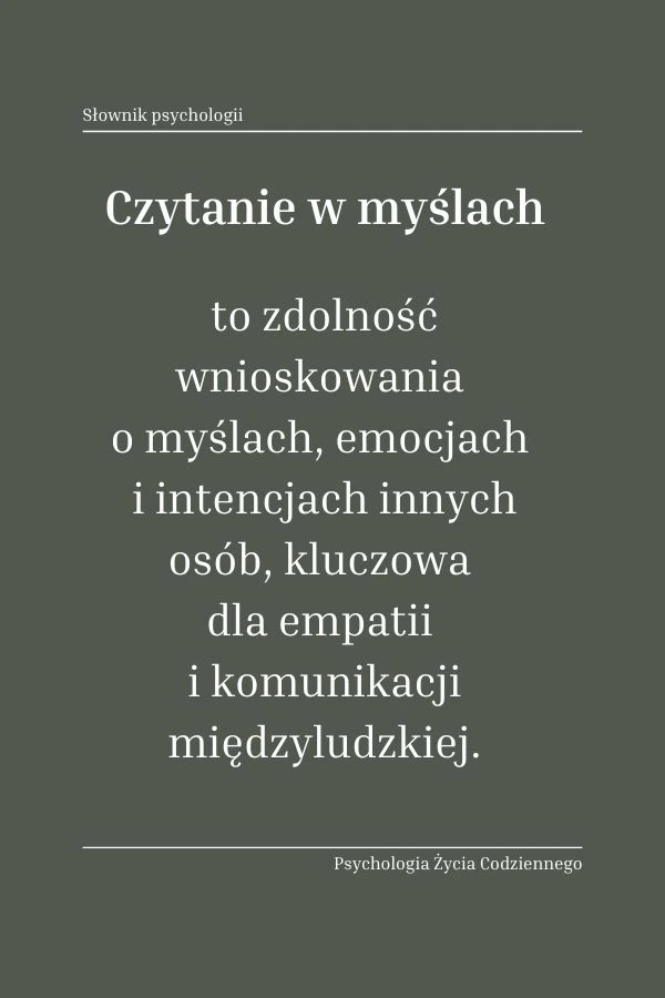 Czym jest czytanie w myślach